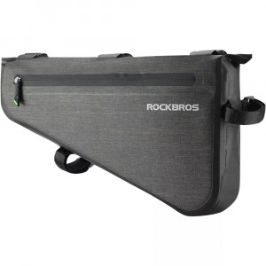 Geanta pentru Bicicleta 8l, 40x23x6cm - RockBros Front Frame (AS-017-1) - Black - Img 1