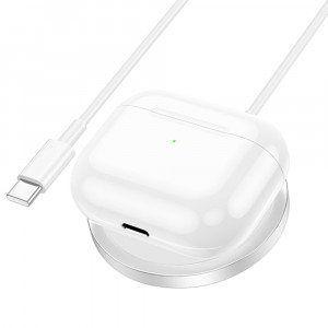 Hoco - Wireless Charger Original Series (CW47) - Fast Charging, for iPhone, AirPods, 15W - Silver - Img 3