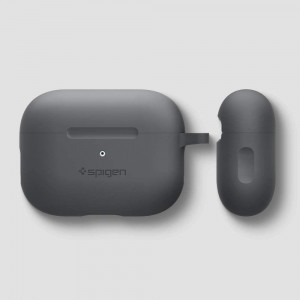 Husa pentru AirPods Pro - Spigen Silicone Fit - Charcoal - Img 2