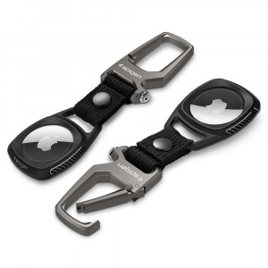 Husa pentru Apple AirTag - Spigen Rugged Armor - Black - Img 3