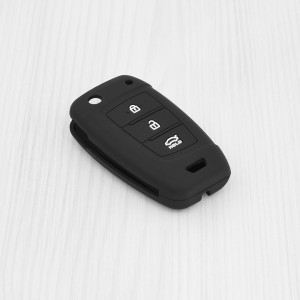 Husa pentru cheie Hyundai Elantra, Accent, Solaris, i30 - Techsuit Car Key Case (2003.19) - Black - Img 2