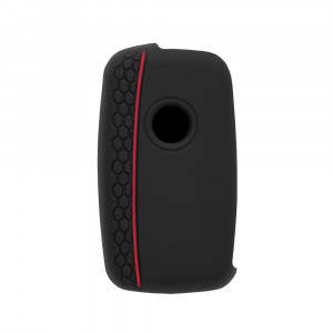 Husa pentru cheie VW Beetle, Eos/Skoda Superb/Seat Ibiza - Techsuit Car Key Case (2001.08) - Red - Img 2