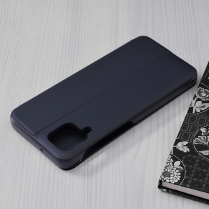 Husa Samsung Galaxy A12 / A12 Nacho Eco Leather View Flip Tip Carte - Dark Blue - Img 2