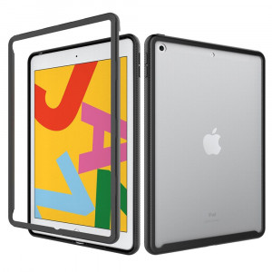 Husa tableta iPad 10.2 (2019 / 2020 / 2021) + Folie - Techsuit Defense360 Pro - Black - Img 1