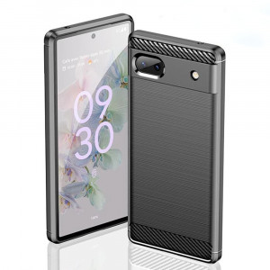 Husa telefon Google Pixel 6a - Techsuit Carbon Silicone - Black - Img 2