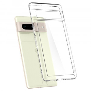 Husa telefon Google Pixel 7 - Spigen Ultra Hybrid - Crystal Clear - Img 2