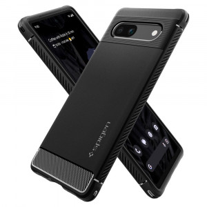 Husa telefon Google Pixel 7a - Spigen Rugged Armor - Black - Img 1