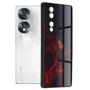 Husa telefon Honor 70 - Techsuit Glaze Series - Red Nebula - Img 1