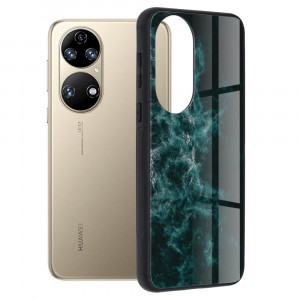 Husa telefon Huawei P50 - Techsuit Glaze Series - Blue Nebula - Img 1