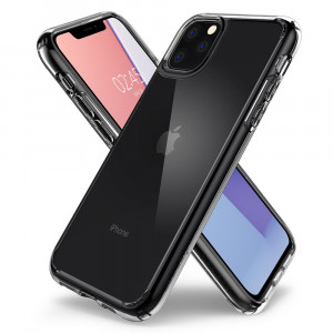 Husa telefon iPhone 11 Pro Max - Spigen Ultra Hybrid - Crystal Clear - Img 4
