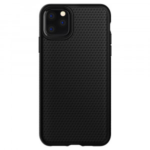 Husa telefon iPhone 11 Pro - Spigen Liquid Air - Matte Black - Img 2