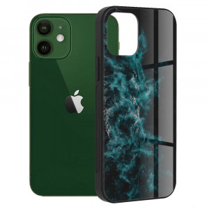 Husa telefon iPhone 12 / 12 Pro - Techsuit Glaze Series - Blue Nebula - Img 1
