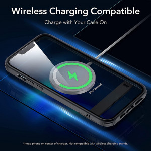 Husa telefon iPhone 13 Pro Max - ESR Air Shield Boost Kickstand - Translucent Black - Img 2