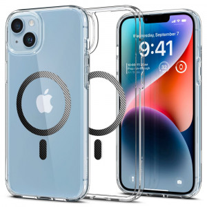 Husa telefon iPhone 14 Plus - Spigen Ultra Hybrid MagSafe - Carbon Fiber - Img 1