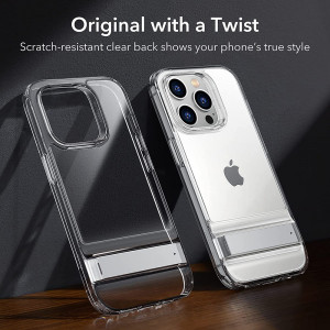 Husa telefon iPhone 14 Pro - ESR Air Shield Boost Kickstand - Clear - Img 4