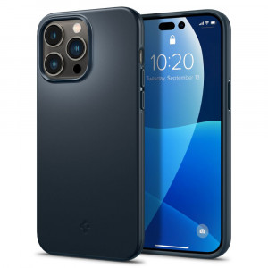 Husa telefon iPhone 14 Pro Max - Spigen Thin Fit - Metal Slate - Img 1