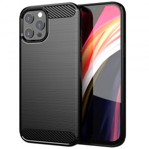 Husa telefon iPhone 14 Pro Max - Techsuit Carbon Silicone - Black