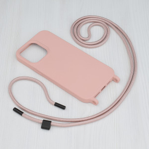 Husa telefon iPhone 14 Pro Max - Techsuit Crossbody Lanyard - Pink - Img 2