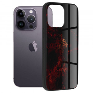 Husa telefon iPhone 14 Pro Max - Techsuit Glaze Series - Red Nebula - Img 1