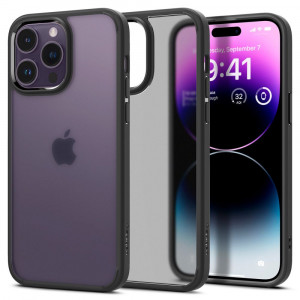 Husa telefon iPhone 14 Pro - Spigen Ultra Hybrid - Frost Black - Img 1