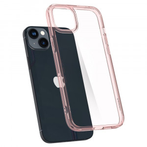 Husa telefon iPhone 14 - Spigen Ultra Hybrid - Rose Crystal - Img 2