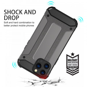 Husa telefon iPhone 15 Pro - Techsuit Hybrid Armor - Black - Img 3