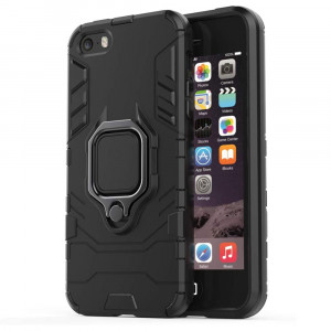 Husa telefon iPhone 5 / 5s / SE - Techsuit Silicone Shield - Black - Img 1
