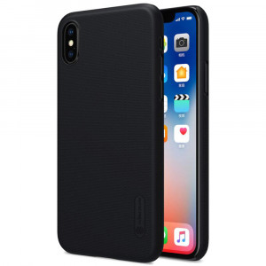 Husa telefon iPhone X / XS - Nillkin Super Frosted Shield - Black - Img 4