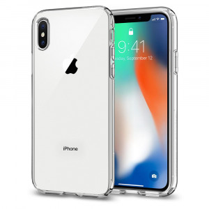 Husa telefon iPhone X / XS - Spigen Liquid Crystal - Clear - Img 2