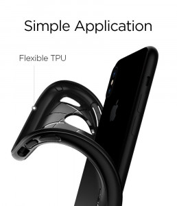 Husa telefon iPhone X / XS - Spigen Rugged Armor - Black - Img 2