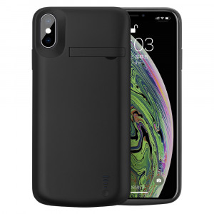 Husa telefon iPhone XS Max cu Baterie de 6000mAh - Techsuit Power Pro - Black - Img 1