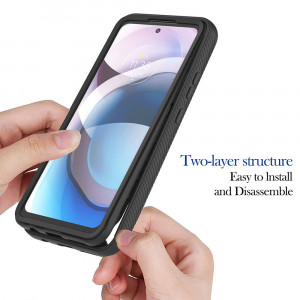 Husa telefon Motorola Moto G 5G + Folie - Techsuit Defense360 Pro - Black - Img 3