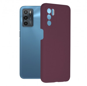 Husa telefon Oppo A16 / A16s / A54s - Techsuit Soft Edge Silicone - Plum Violet - Img 1