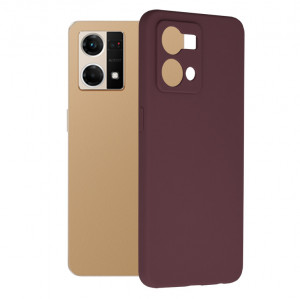 Husa telefon Oppo Reno7 4G - Techsuit Soft Edge Silicone - Plum Violet - Img 1