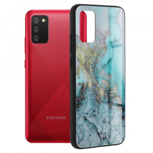 Husa telefon Samsung Galaxy A02s - Techsuit Glaze Series - Blue Ocean - Img 1