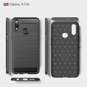 Husa telefon Samsung Galaxy A10s / M01s - Techsuit Carbon Silicone - Black - Img 4