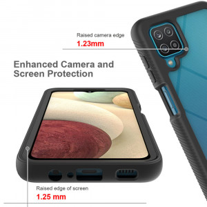 Husa telefon Samsung Galaxy A12 / A12 Nacho + Folie - Techsuit Defense360 Pro - Black - Img 4