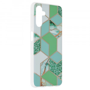 Husa telefon Samsung Galaxy A13 5G / A04s - Techsuit Marble Series - Green Hex - Img 2