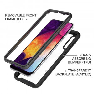 Husa telefon Samsung Galaxy A30s / A50 / A50s + Folie - Techsuit Defense360 Pro - Black - Img 2