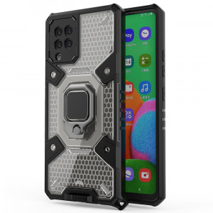 Husa telefon Samsung Galaxy A42 5G - Techsuit Honeycomb Armor - Black - Img 1