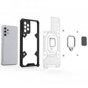 Husa telefon Samsung Galaxy A53 5G - Techsuit Honeycomb Armor - Black - Img 4