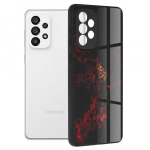 Husa telefon Samsung Galaxy A73 5G - Techsuit Glaze Series - Red Nebula - Img 1