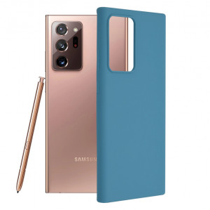 Husa telefon Samsung Galaxy Note 20 Ultra / Note 20 Ultra 5G - Techsuit Soft Edge Silicone - Denim Blue - Img 1