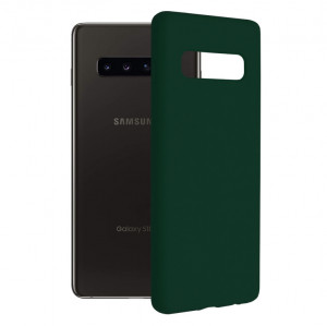 Husa telefon Samsung Galaxy S10 Plus - Techsuit Soft Edge Silicone - Dark Green - Img 1
