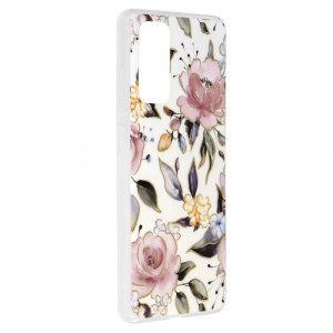 Husa telefon Samsung Galaxy S20 FE / S20 FE 5G - Techsuit Marble Series - Chloe White - Img 2