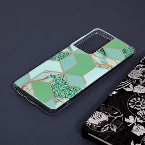 Husa telefon Samsung Galaxy S21 Ultra 5G - Techsuit Marble Series - Green Hex - Img 4