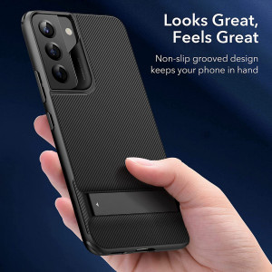 Husa telefon Samsung Galaxy S22 5G - ESR Air Shield Boost Kickstand - Translucent Black - Img 4