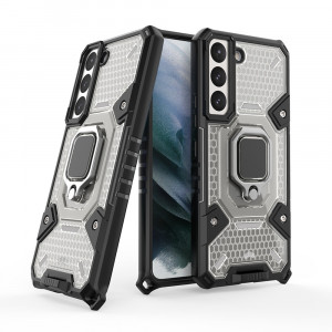 Husa telefon Samsung Galaxy S22 Plus 5G - Techsuit Honeycomb Armor - Black - Img 1