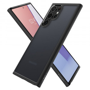 Husa telefon Samsung Galaxy S22 Ultra 5G - Spigen Ultra Hybrid - Frost Black - Img 3