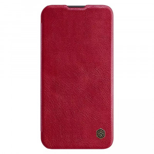 Husa telefon Samsung Galaxy S23 Plus - Nillkin QIN Leather Pro Case - Red - Img 2